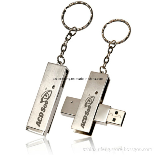 CE Metal Swivel USB Flash Pen Drives